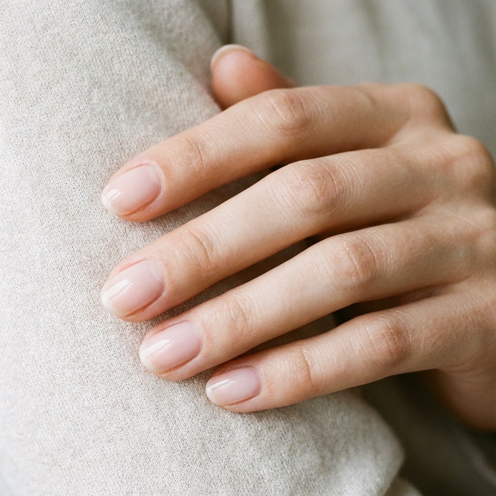 Round nail shape from different angle