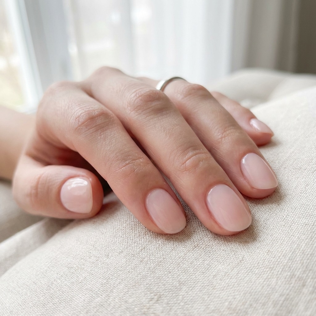 Round nail shape from different angle